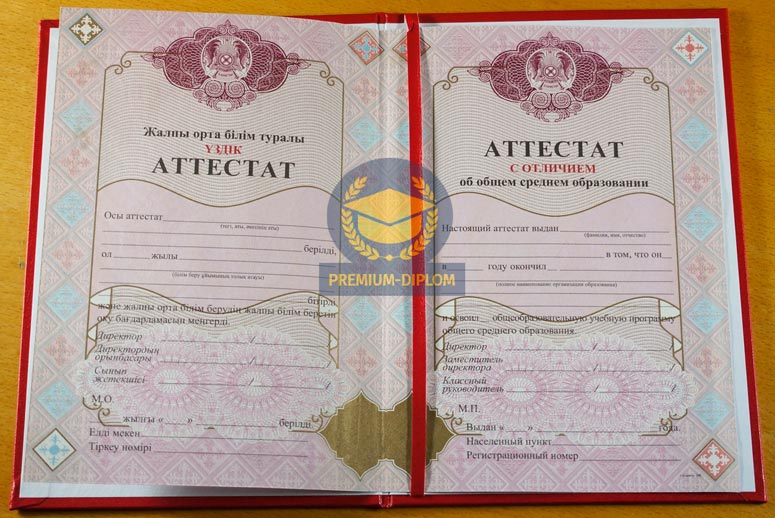 Аттестат 9 класс с отличием (Казахстан) - фото